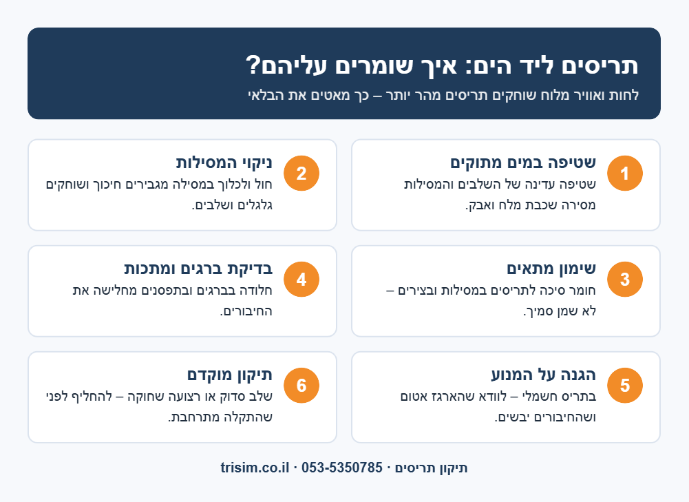 תריסים באזור חוף – איך שומרים עליהם מלחות ומלח